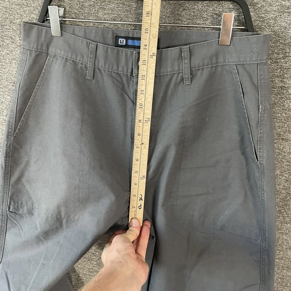 Levi's L2 Pants Mens 34x34 Gray Canvas Chino Straight Leg Baggy‎ Skate Y2K